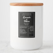 Étiquette Pour Bocaux Bouteille de cosmétique noir et blanc imperméable  (Devant)