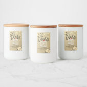 Étiquette Pour Bocaux Bravo Au Mariage Floral Mason Jar Lumières (Bouteilles)
