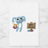 Étiquette Pour Bocaux Bunny de Pâques souhaite Joyeux Pâques (Étiquettes simples)