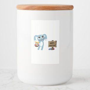 Étiquette Pour Bocaux Bunny de Pâques souhaite Joyeux Pâques