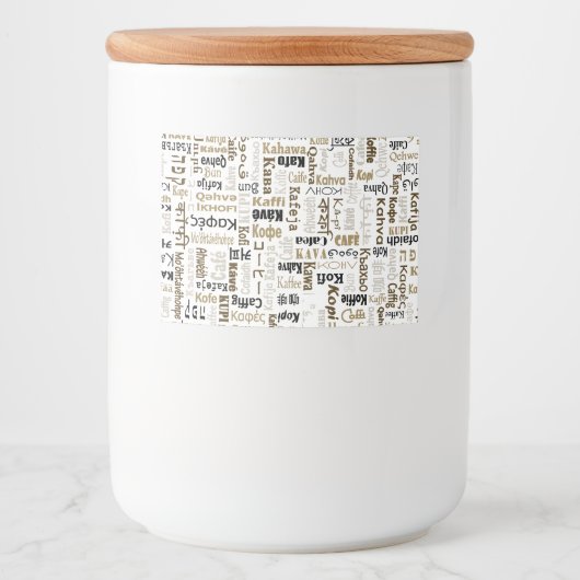 Étiquette Pour Bocaux Café (Devant)