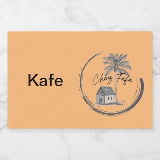 Étiquette Pour Bocaux Café Canister Chez Fafa (Étiquettes simples)