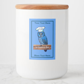 Étiquette Pour Bocaux Café La Chouette Bleue