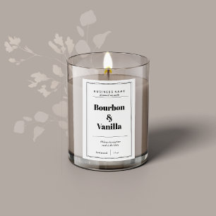 Étiquette Pour Bocaux Candle Product Label Design