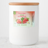 Étiquette Pour Bocaux Canne aux fruits de fraise (Devant)