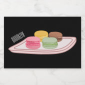 Étiquette Pour Bocaux Caricature de Macaron (Étiquettes simples)
