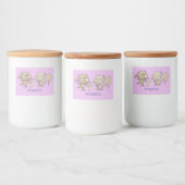 Étiquette Pour Bocaux Caricature d'écureuils marrants (Bouteilles)