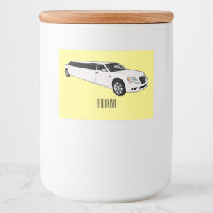 Étiquette Pour Bocaux Caricature limousine