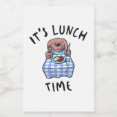 Étiquette Pour Bocaux C'est l'heure du déjeuner (Étiquettes simples)