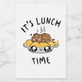 Étiquette Pour Bocaux C'est l'heure du déjeuner (Étiquettes simples)