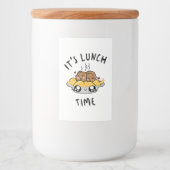 Étiquette Pour Bocaux C'est l'heure du déjeuner (Devant)