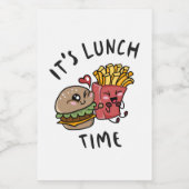 Étiquette Pour Bocaux C'est l'heure du déjeuner (Étiquettes simples)