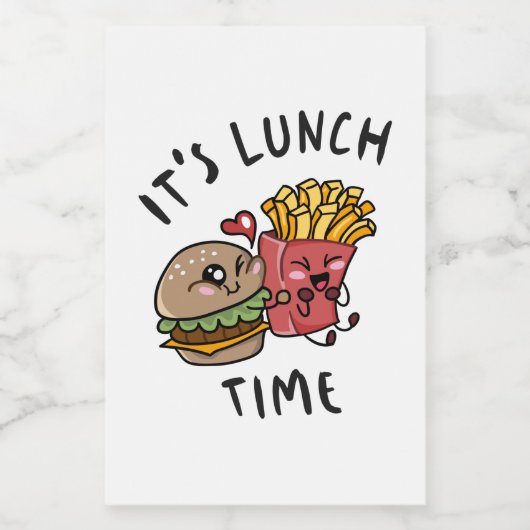 Étiquette Pour Bocaux C'est l'heure du déjeuner (Étiquettes simples)