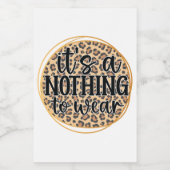 Étiquette Pour Bocaux C'est rien à porter (Étiquettes simples)