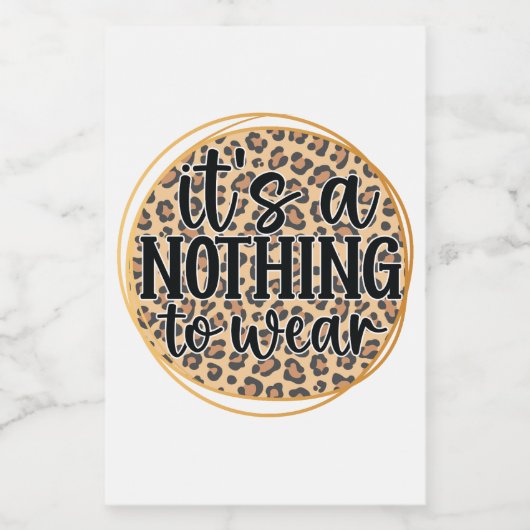 Étiquette Pour Bocaux C'est rien à porter (Étiquettes simples)