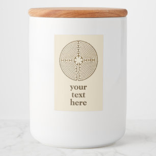 Étiquette Pour Bocaux Chartres Labyrinthe - Symbole spirituel Antique 1