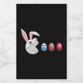 Étiquette Pour Bocaux Chasse aux oeufs Lapin de Pâques (Étiquettes simples)