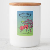 Étiquette Pour Bocaux Cherry Pals Drôle Cartoon Jam Pie et plus (Devant)