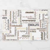 Étiquette Pour Bocaux Chocolat (Étiquettes simples)