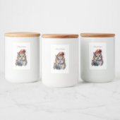 Étiquette Pour Bocaux Chouette d'hiver enchantée, personnalisée (Bouteilles)