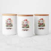 Étiquette Pour Bocaux Christmas Mouse 50 Votre texte ici (Bouteilles)