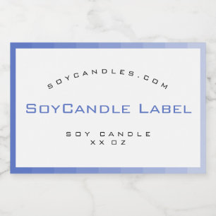 Étiquette Pour Bocaux Ciel bleu minimaliste dégradé de couleur simple bo