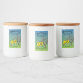 Étiquette Pour Bocaux Citron Pals Drôle Cartoon Pie, Curd et plus (Bouteilles)