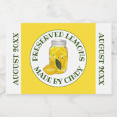 Étiquette Pour Bocaux Citrons Préservés Fruits D'Agrumes Fruit Maison Ca (Étiquettes simples)