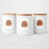 Étiquette Pour Bocaux Citrouille cool (Bouteilles)