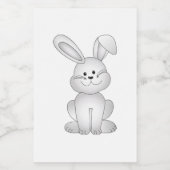 Étiquette Pour Bocaux Clipart blanc de lapin (Étiquettes simples)