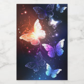 Étiquette Pour Bocaux Clowing Night Butterflies (Étiquettes simples)