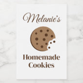 Étiquette Pour Bocaux Cochets chocolat maison biscuits sur mesure étique (Étiquettes simples)