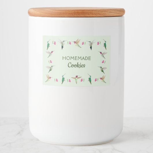 Étiquette Pour Bocaux Colibri (Devant)