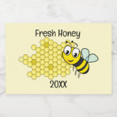 Étiquette Pour Bocaux Conception d'abeilles et d'abeilles (Étiquettes simples)