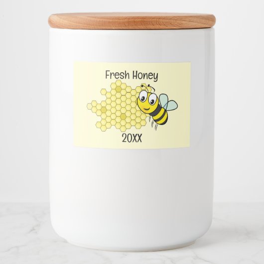 Étiquette Pour Bocaux Conception d'abeilles et d'abeilles (Devant)