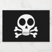 Étiquette Pour Bocaux Conception de crâne de pirate (Étiquettes simples)
