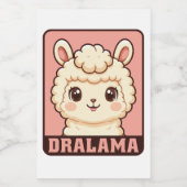 Étiquette Pour Bocaux Conception d'illustration de lama mignon (Étiquettes simples)