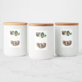 Étiquette Pour Bocaux Conception Quirky Coffee Lover Duck (Bouteilles)