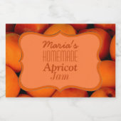 Étiquette Pour Bocaux Confiture d'abricot maison (Étiquettes simples)