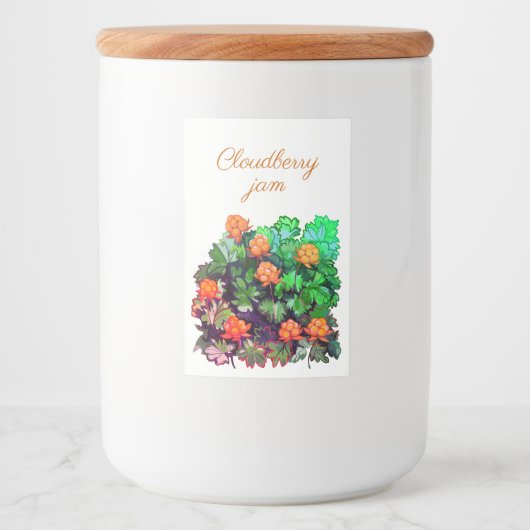 Étiquette Pour Bocaux Confiture d'airelle (Devant)