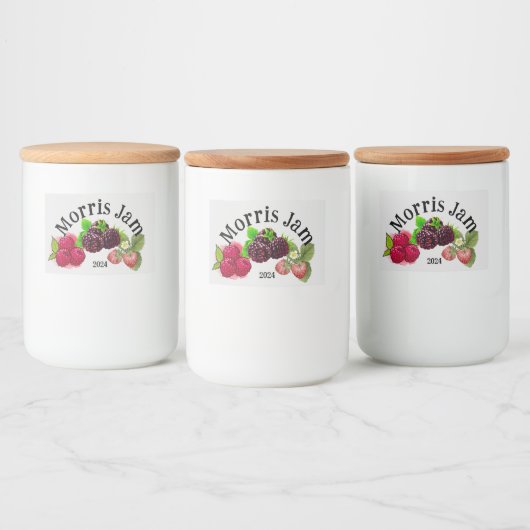 Étiquette Pour Bocaux Confiture de baies maison (Bouteilles)