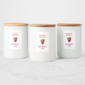 Étiquette Pour Bocaux Confiture de framboise (Bouteilles)