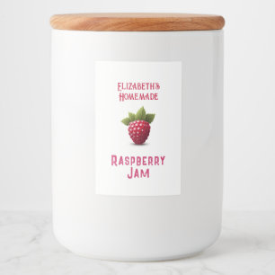 Étiquette Pour Bocaux Confiture de framboise