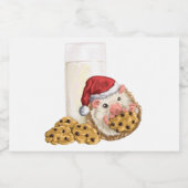 Étiquette Pour Bocaux Cookie de Noël (Étiquettes simples)