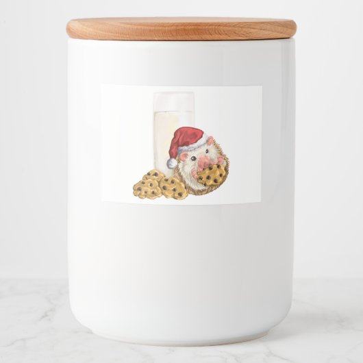 Étiquette Pour Bocaux Cookie de Noël (Devant)