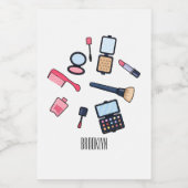 Étiquette Pour Bocaux Cosmétique / maquillage illustration (Étiquettes simples)