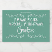 Étiquette Pour Bocaux Crackers faits maison Aesthétique Green (Étiquettes simples)