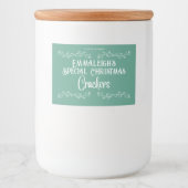 Étiquette Pour Bocaux Crackers faits maison Aesthétique Green (Devant)