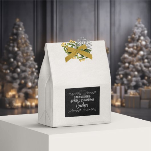 Étiquette Pour Bocaux Crackers faits maison Aesthétique Noir