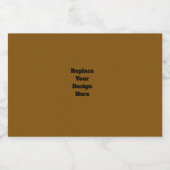 Étiquette Pour Bocaux Create Your Own Brown (Étiquettes simples)